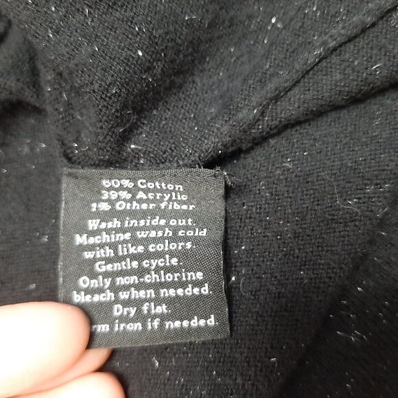 Rock&Republic Women's Black Long sleeves Bobycon Stretch Top Size S - Picture 8 of 9